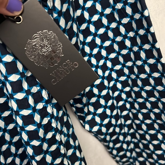 Vince Camuto Men Classic Fit All Over Print Long Sleeves Casual Shirt - Picture 5 of 6